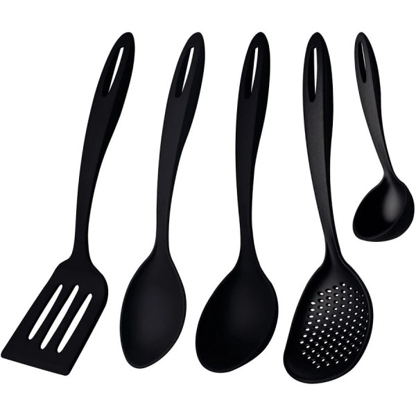 Jogo de Utensílios Tramontina Ability 5 Peças Nylon Preto